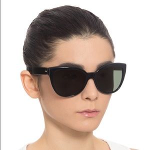 Oliver Peoples Abrie Cat-Eye Sunglasses Black